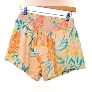 Jen’s Pirate Booty Aloha Cowrie Shorts Tropical Floral XS